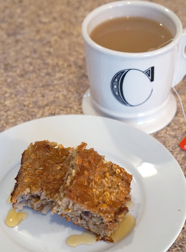 oatmeal and tea