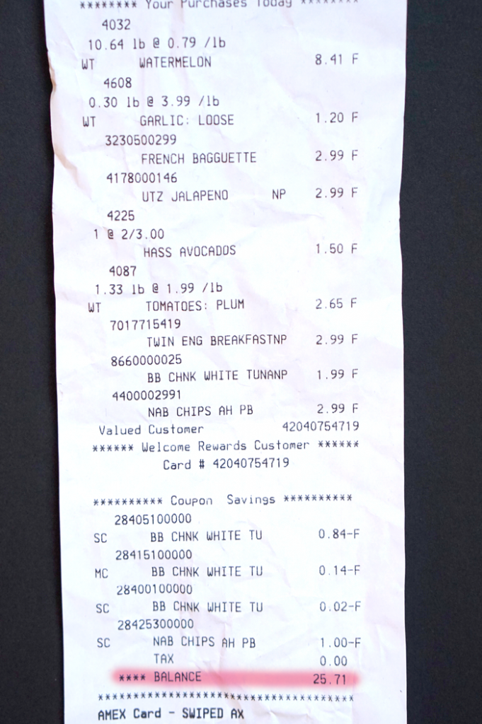 receipt