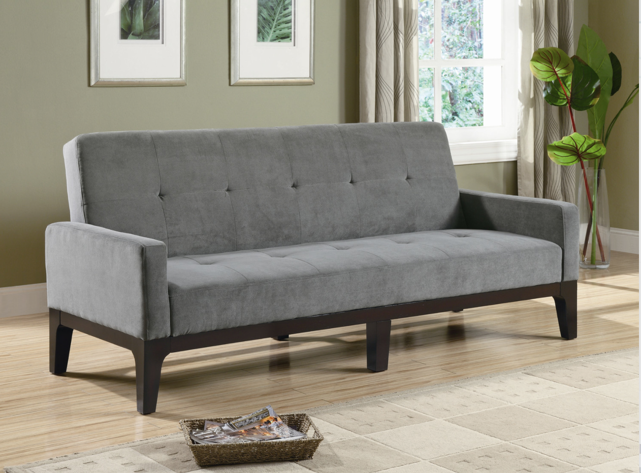 Click Clack Lounger Sofa Bed in Grey By Home Elegance 