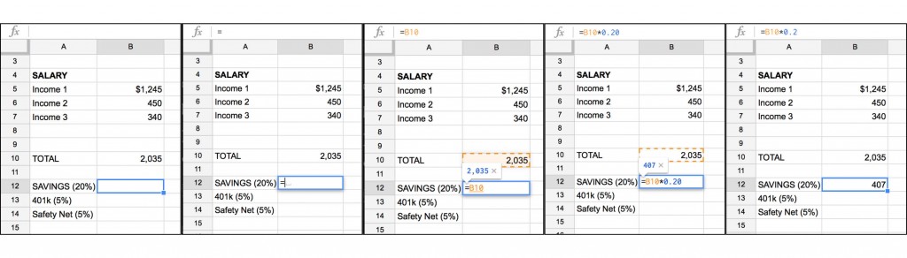 step by step automatic savings