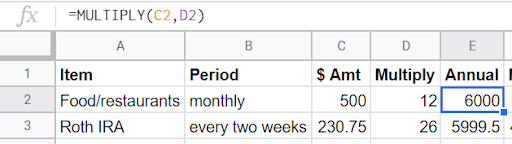 excel budget spreadsheet